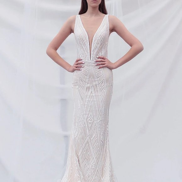 Carmel by Yaniv Persy wedding dress gown - Picture 1 of 6